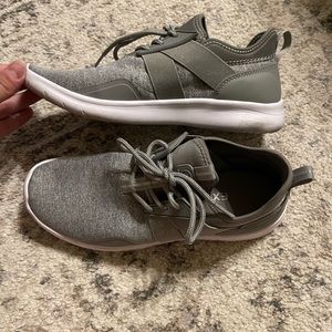 Gray tennis shoes. Worn a handful of times.